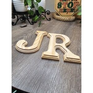 Wood Craft Letters Unfinished Unpainted 6" Art Minds UPick‎ J  & R